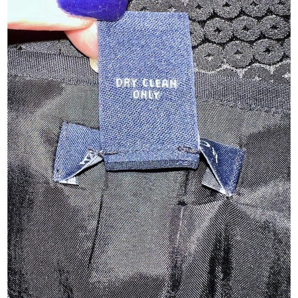 ANN TAYLOR Sheath Dress 4 Black Silk Blend Fully Lined Strappy Scalloped Hem NEW - Picture 6 of 6